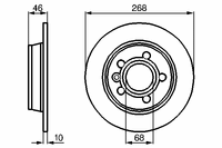 Тормозной дискFord Galaxy (1995-), Seat Alhambra (1996-), VW Sharan (1995-) R 0 986 478 421 Bosch