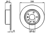 Тормозной диск 0 986 478 436 Bosch