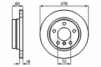 Тормозной дискBMW 3 E36 (09.1990-99) R 0 986 478 642 Bosch