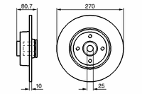 Тормозной диск со ступичным подшипником 0 986 479 274 Bosch