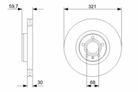 Тормозной диск 0 986 479 300 Bosch