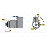 Комплект тормозных колодок, стояночная тормозная система 0 986 487 734 Bosch