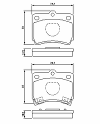 Комплект тормозных колодок, дисковый тормоз 0 986 493 550 Bosch