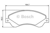 Комплект тормозных колодок 0 986 494 236 Bosch