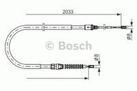 Трос, стояночная тормозная система 1 987 482 190 Bosch