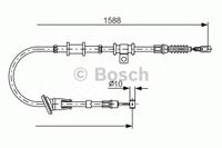 Трос, стояночная тормозная система 1 987 482 245 Bosch