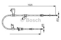 Трос, стояночная тормозная система 1 987 482 247 Bosch