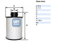 Топливный фильтр 60.H2O.00 Ufi