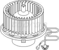 Электродвигатель вентилятора отопителя VW: GOLF III 91-97, GOLF III Variant 93-99, VENTO 91-98 107380756 Hans Pries