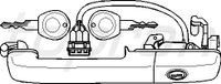 Ручка двери передней наружная левая для VW Passat [B3] 1988-1993 108666755 Hans Pries