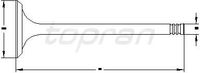 Клапан впускной для Opel Zafira C 2013> 205574546 Hans Pries