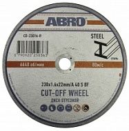Отрезной диск 115мм х 1,0мм х 22.23мм ABRO cd11510r Abro