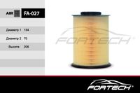 Фильтр воздушный Фильтр воздушный FORD: Focus II fa027 Fortech