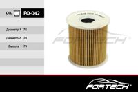Фильтр масляный Fortech FO-042 : HU 819x - Volvo S fo042 Fortech