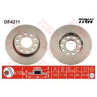 Тормозной диск DF4211 Trw/Lucas