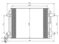 Радиатор кондиционера (конденсер) для VW Tiguan 2011-2016 35848 Nrf