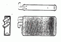 Радиатор отопителя для Audi V8 1988-1994 50602 Nrf