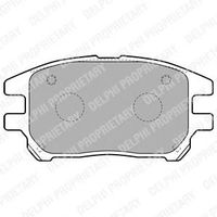 Комплект тормозных колодок, дисковый тормоз LP1768 Delphi