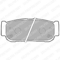 Комплект тормозных колодок, дисковый тормоз LP1797 Delphi