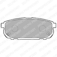 Колодки тормозные задние дисковые к-кт для Kia Sorento 2002-2009 LP1850 Delphi