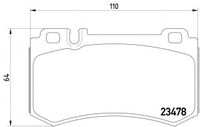 Колодки тормозные задние дисковые к-кт для Mercedes Benz R199 SLR 2003-2010 2347801 Textar