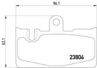 Колодки тормозные задние дисковые к-кт для Lexus LS 430 (UCF30) 2000-2006 2380401 Textar