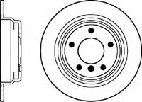 Диск тормозной задний для BMW 5-серия E39 1995-2003 92076603 Textar
