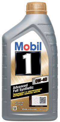 Моторное масло легковое MOBIL 1 0W40 1L 153691 Mobil