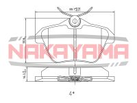 Колодки тормозные дисковые, комплект_NAKAYAMA HP8179NY Nakayama