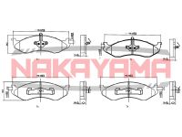 Колодки тормозные дисковые, комплект_NAKAYAMA HP8316NY Nakayama