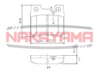 Колодки тормозные задние дисковые к-кт для Mercedes Benz C208 CLK coupe 1997-2002 HP8337NY Nakayama
