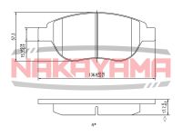 Колодки тормозные дисковые, комплект_NAKAYAMA HP8380NY Nakayama