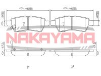 Колодки тормозные задние дисковые к-кт для Nissan Pathfinder (R51) 2005-2014 HP8480NY Nakayama