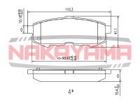 Торм.колодки задн. Mazda MPW LW 03-05 p0391ny Nakayama