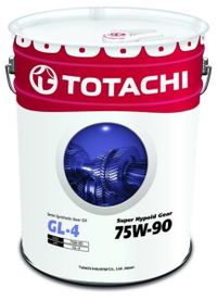 Масло трансмиссионное полуситетическое Super Hypoid Gear Oil Semi-Synthetic 75W-90 GL-4 20л 4562374692237 Totachi
