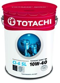 Масло моторное полусинтетическое для дизельных двигателей NIROHD Semi-Synthetic API CI-4/SL 10W-40 4589904921667 Totachi