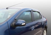 Дефлекторы неломающиеся на боковые стекла VORON GLASS Renault Logan 2 2/седан/накладные/ скотч /к- def00554 VoronGlass