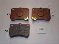 Комплект тормозных колодок, дисковый тормоз 50-03-332 Ashika