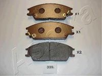 Комплект тормозных колодок, дисковый тормоз 50-03-339 Ashika