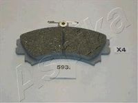 Комплект тормозных колодок, дисковый тормоз /MITSU 50-05-593 Ashika