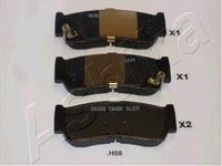 Колодки тормозные задние дисковые к-кт для Hyundai Santa Fe (CM) 2006-2012 51-0H-H08 Ashika