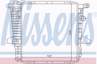 Радиатор, охлаждение двигателя 62061 Nissens