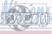 Вентилятор, охлаждение двигателя 85253 Nissens