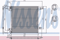 Радиатор кондиционера_MERCEDES-BENZ M-CLASS 98-05/ 94568 Nissens