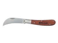 Нож садовый складной, изогнутое лезвие, 170 мм, деревянная рукоятка// Palisad 79001 Palisad