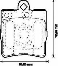 Комплект тормозных колодок, дисковый тормоз 571925J-AS Jurid