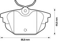 Комплект тормозных колодок, дисковый тормоз 571979J Jurid