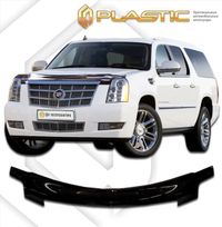 Дефлектор капота Cadillac Escalade 2007–2014 (Classic черный) 2010010102395 CA-plastic