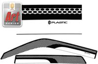 Ветровики дверей Nissan Juke 2011–н.в. (Серия "Art" черная) 2010031507063 CA-plastic