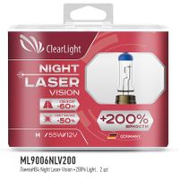 Лампа12VHB455W200бокс2штNightLaserVisionCLEARLIGHT ML9006NLV200 ClearLight